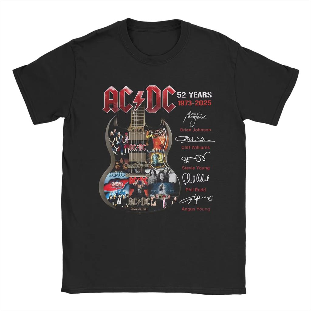 A-ACDC-s Pwr Up World Tour EUROPE 2025 Merch Unisex T Shirts Pure Cotton Tee Printed Tops T-shirt