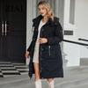 Astrid Winter Women Parka Hooded Big Pockets Thick Warm Fashion Outerwear Long Down Jacket Quilted Coat Female Clothing ZR-30193