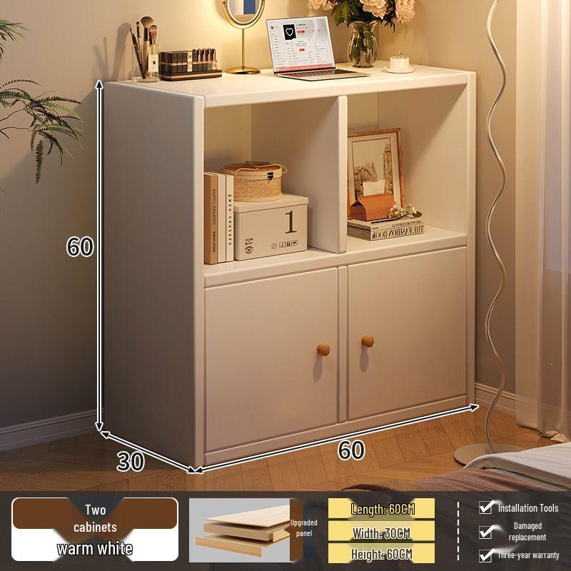Multifunctional Floor-Standing Bookshelf & Dustproof Storage Unit