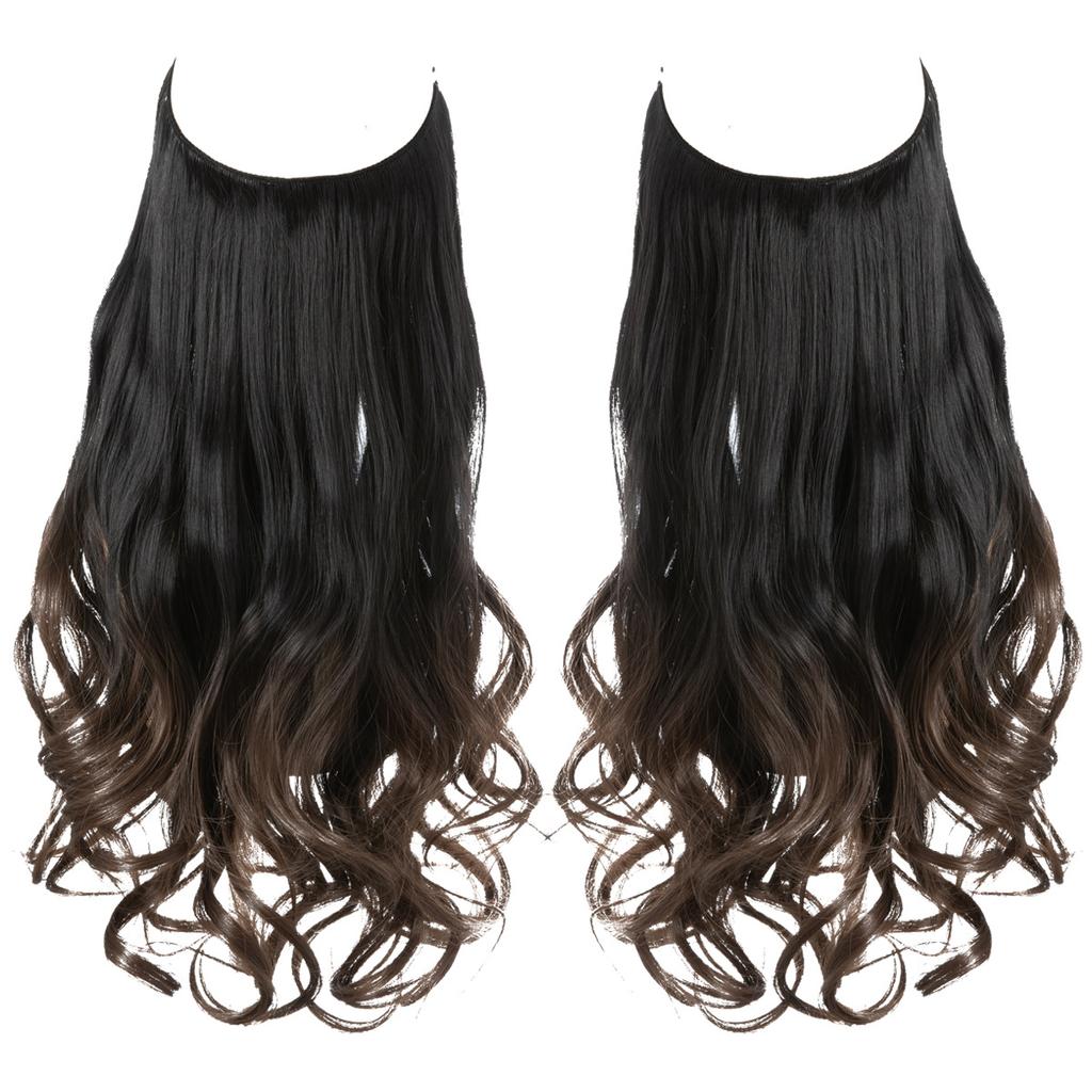 Wigs Have A Large Amount Of Hair, U-Shaped Hair Extensions, Women'S Fishing Line Wigs, Invisible Natural Long Curly Hair