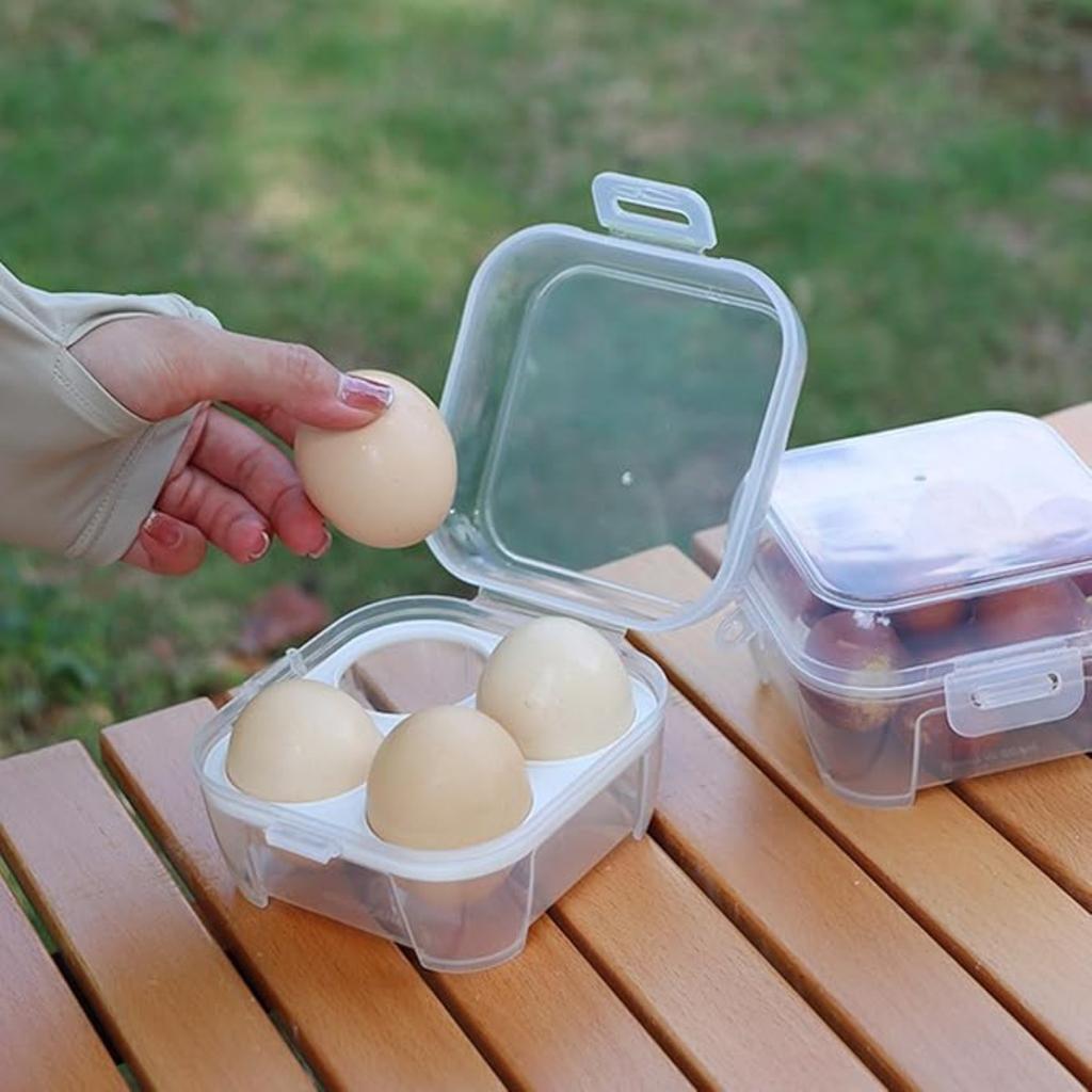 3 упаковки ящиков для хранения яиц, сетчатый лоток для яиц, противоударный, герметичный держатель для яиц, контейнер для холодильника, кемпинга, пикника, походов, пластиковый ящик для хранения яиц