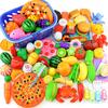 Cross-Border Kitchen Cutting Fruit & Vegetable Toy Set for Kids - Fun Cooking & Playhouse Activity for Girls