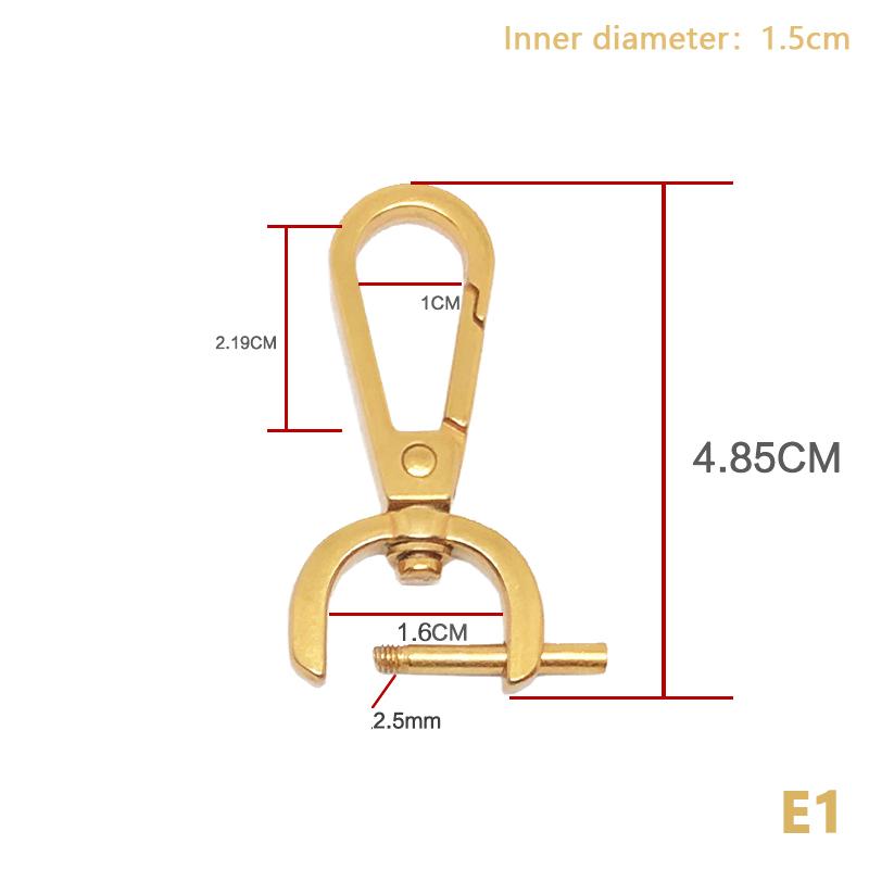 Diy Metal Detachable Snap Hook Trigger Clips Buckles For For Leather Craft Bag Strap Buckles Handle Shoulder Webbing