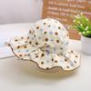 Cute Baby Girl Bucket Hat Spring Autumn Thin Sun Protection Cap Adjustable Brim for Infants Toddlers Outdoor UV Shielding