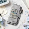 Vintage Tropical Pattern Long Wallet Multi Card Slot Daily Purse