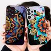 Абстрактный цветок зеленый Для Samsung Galaxy S23 U Ltra 24 Plus S20 21 FE S25 Ultra A70 A72 73 51 52 53 Закаленное стекло Чехол для телефона
