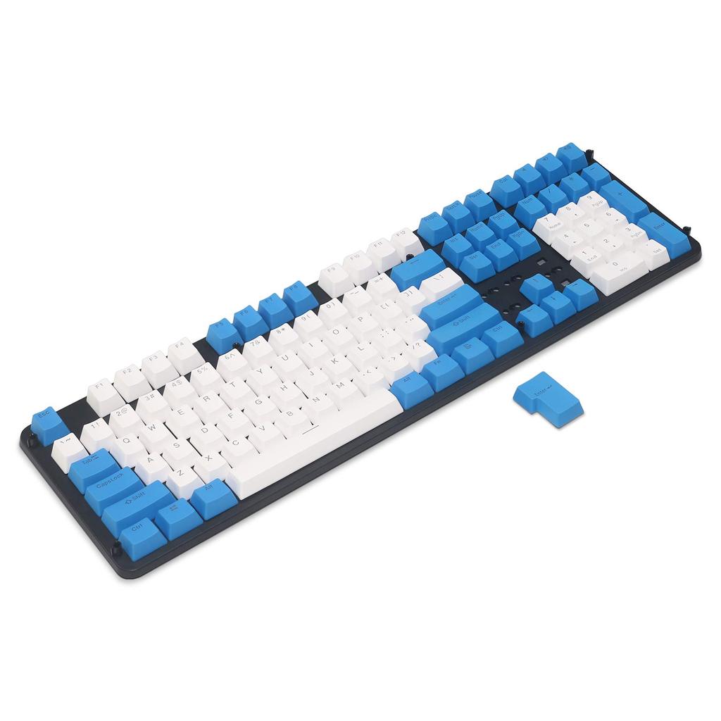 Happy Balls PBT Keycap Backlit Setting Double Shot Cherry MX Keycap Fit 87 108 104 MX Switch Mechanical Keyboard Blue White Combo /