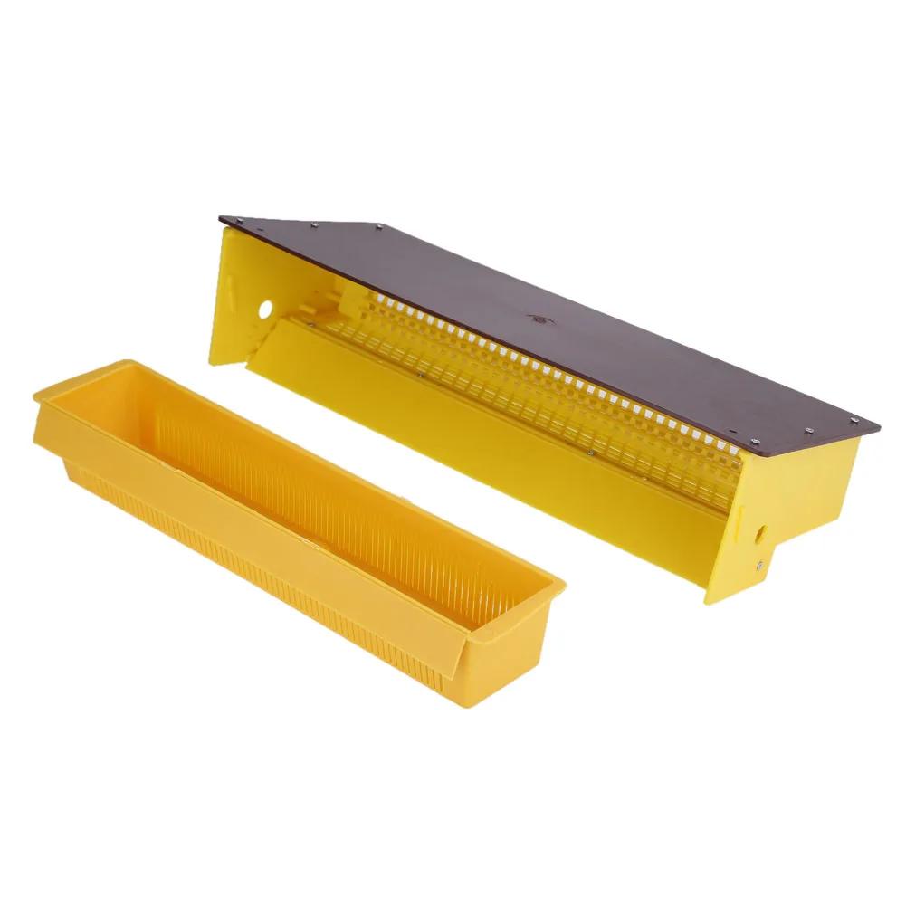 Желтый пластиковый лоток для сбора пыльцы, ловушка для входного сбора пыльцы, пчеловод