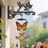Эстетичный настенный держатель для растений с красивым узором в виде птиц, крючки для растений, подвесные кронштейны для подвешивания растений, кормушки для птиц, ветряные колокольчики