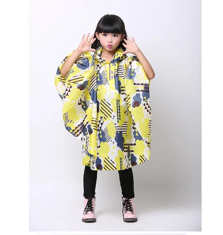 Детский дождевик для девочек и мальчиков, милый водонепроницаемый детский дождевик, непроницаемый детский дождевик, пончо, дождевик с капюшоном