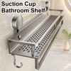 Suction Cup Mount Bathroom Shelf Multifunctional No Drill Hanging Bath Room Basket Household Shampoo Storage Rack Tray