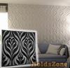 3D Wall Panel Mold for Gypsum, Plaster or Concrete Tile for Decorative Wall Panels 'Leaves'