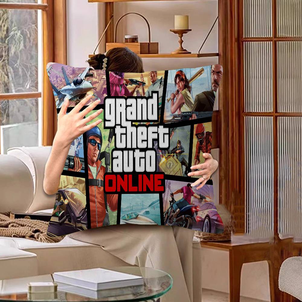 GTA 5 Наволочка Мультяшный Подарок Чехол на Подушку Спальня Дом Диван Стул Сиденье Декор Наволочка