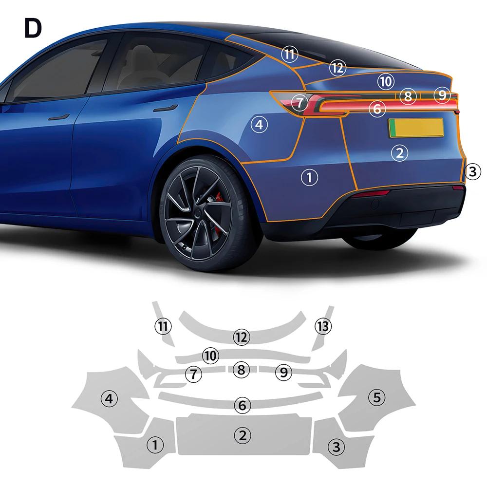 10Mil TPU Scratch Resistant Car Paint Protection Film For Tesla Model Y Juniper 2025 2026-up Clear Bra PPF Decal Accessories
