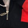 Fila Логотип 90-х Лонгслив На молнии до середины Куртка из нейлона S Худи пуловер старая Мужская Б/У