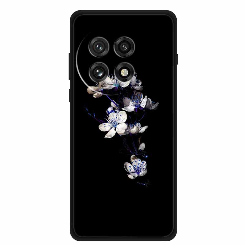 Черный силиконовый чехол для OnePlus 13 5G Чехол Мультяшный кот Мягкая задняя крышка для OnePlus Ace5 5G Ace 5 Pro 13R Чехол для телефона Оболочка Coque