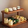 Wood Tableware Shelf Multipurpose Tabletop Stand Mini Cup Holder  Home Accessories