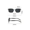 Квадратные металлические солнцезащитные очки без оправы маленькие модные очки UV400 для езды на велосипеде, вождения, путешествий
