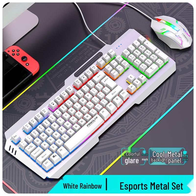 Игровая клавиатура Youlang DS600 для киберспорта с 19 клавишами Anti-Ghosting и подсветкой, для настольного компьютера и ноутбука, в комплекте с мышью.