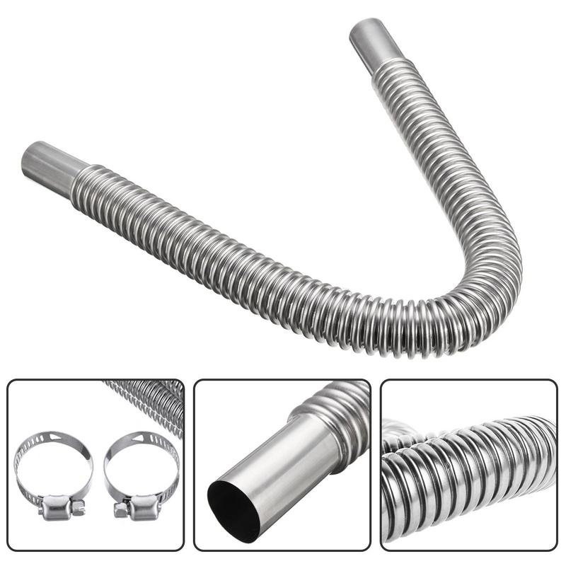 Flexible Exhaust Pipe Stainless Steel Exhaust Tubing Flexible Exhaust Hose Heater Parts Motorcycle Exhaust Pipes For Exhaust