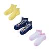 MIKI HOUSE Low-Cut Socks Pack, 3-Pair Set, Sneaker Socks, for Boys and Girls, Baby, Kids, Kindergarten, School, Sizes 17-19cm, Yellow, 14-9659-147