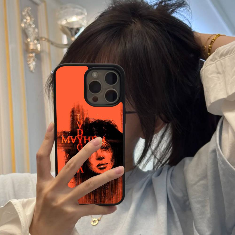 Чехол для телефона Singer L-Lady Gaga Mayhem Черный Силикон Жесткий Пластик Для Iphone 17 Air 16 15 14 13 12 11 Pro Max PC+TPU Чехол