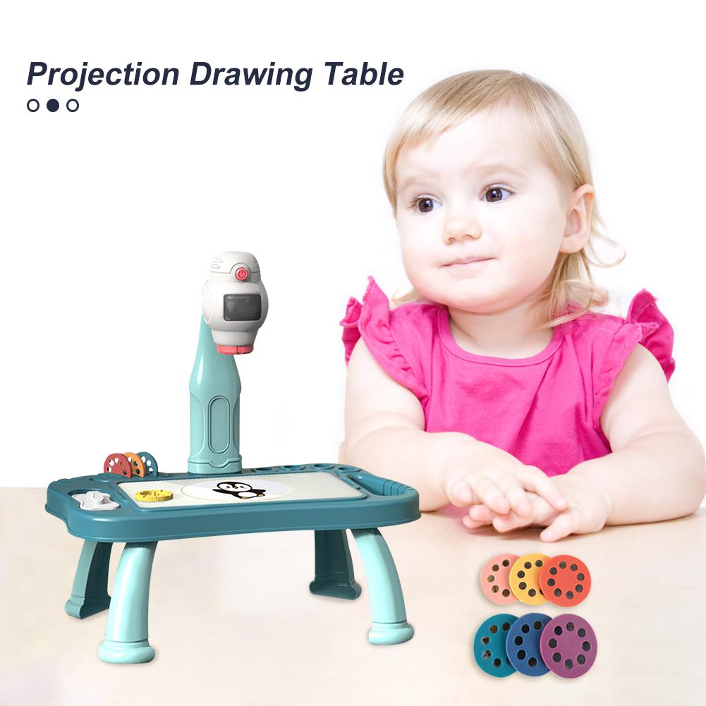 Светодиодный проектор, художественный стол для рисования, игрушка для детей, доска для рисования, обучение
