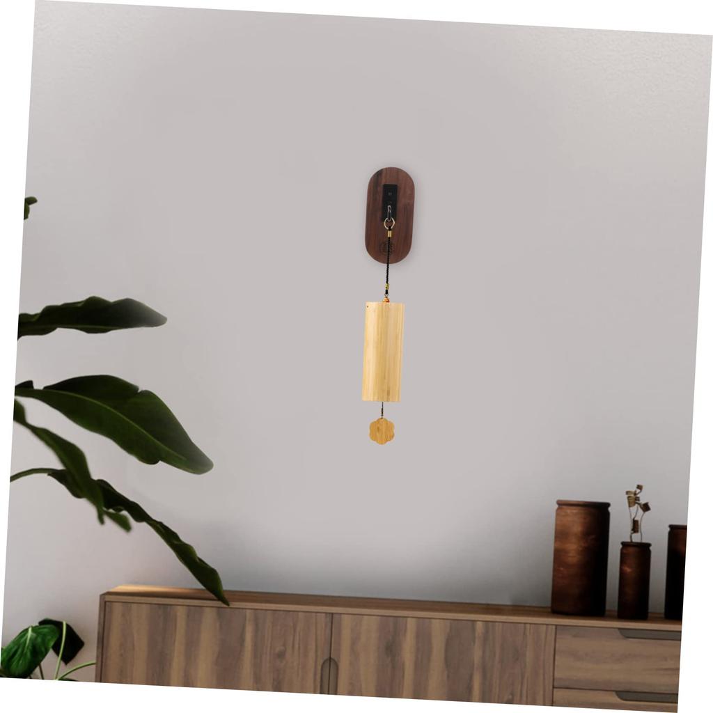 Ipetboom Polyphonic Wind Chime Wind Chime Bracket with Hummingbird Wind Chime Rack Door Hanging Wall Mounted Wood Stand, Hook, Holder, Hanger,