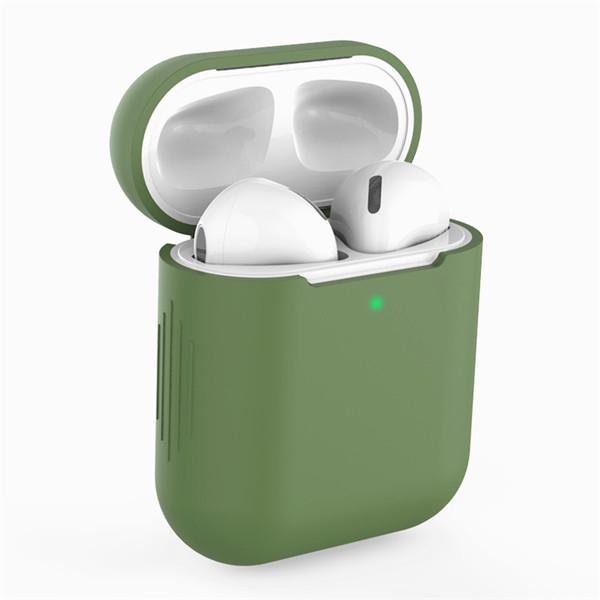 Силиконовый защитный чехол для наушников Airpods, универсальный чехол с защитой от падения 1, 2 поколения
