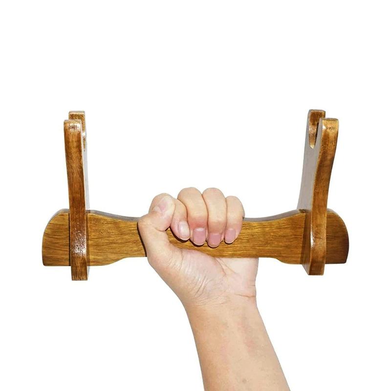 Подставка для демонстрации меча из цельного дерева, держатель для катаны, самурайского меча, ножа танто, косплей-меча, волшебной палочки, кронштейн для хранения