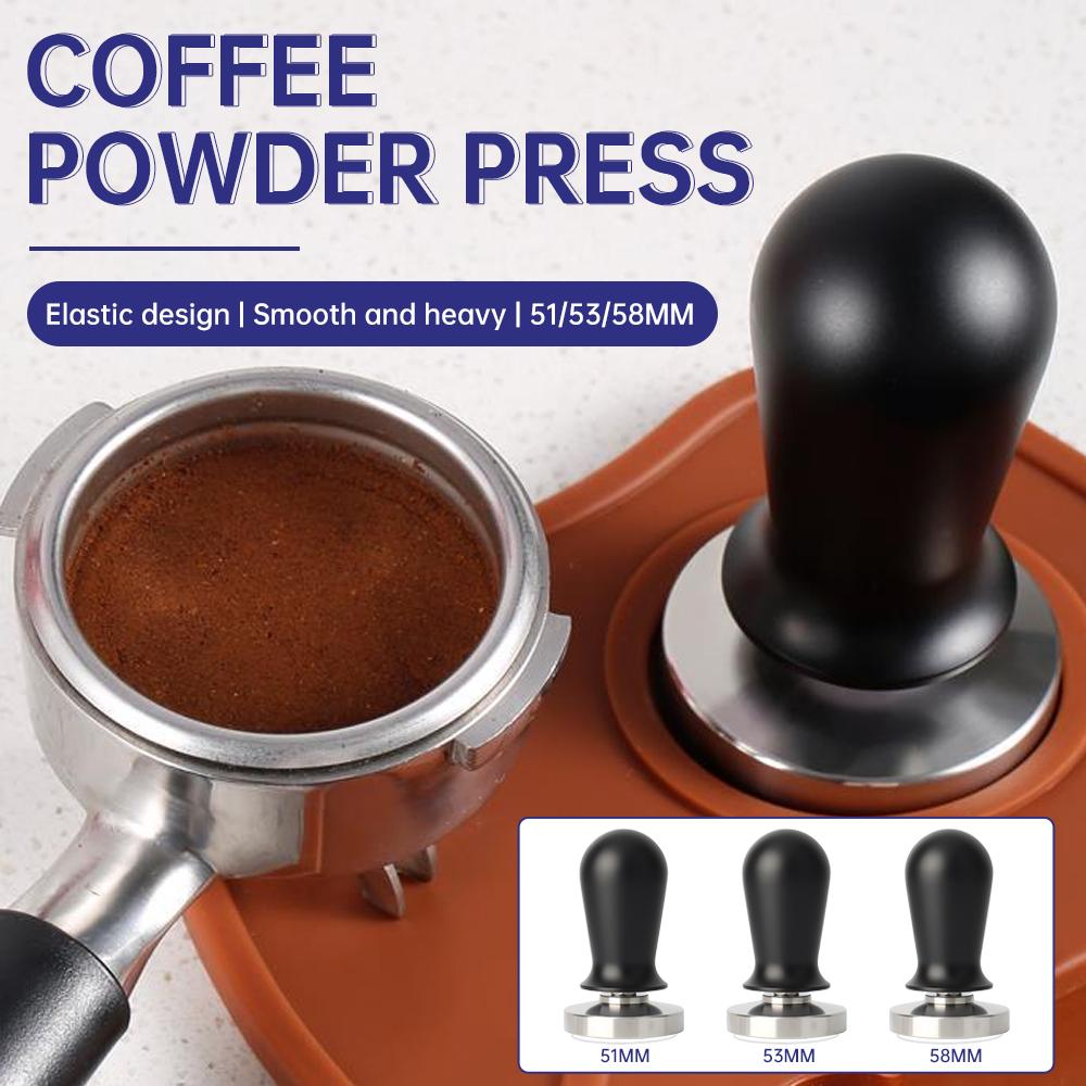 51/53/58mm Coffee Tamper Espresso Cafe Powder Hammer Stainless Steel Coffee Tamper Kitchen Coffee Accessories Barista Tools