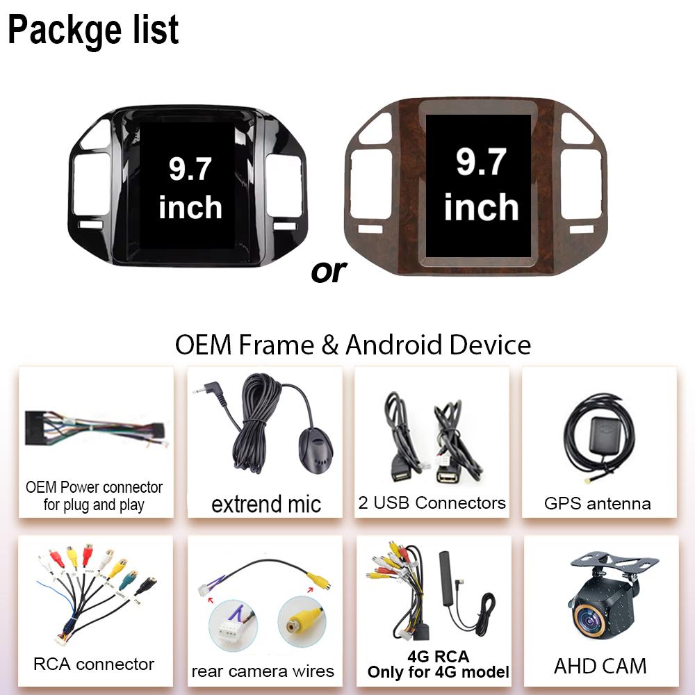 9,7-дюймовый Android для Mitsubishi Pajero 3 V60 V68 V73 1999 - 2011 Carplay автомобильный радиоприемник мультимедийный плеер GPS навигация WIFI 2 Din