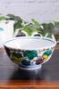 Waza No Kura: Stylish Kutani Ware Rice Bowl with Grape Design. Made In Japan.