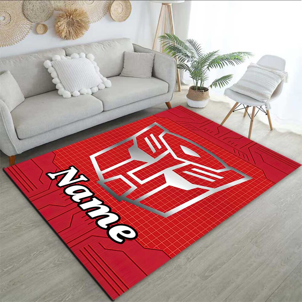 Transformers Fans (3) Customize your name rug, office chair cushion, home bedroom living room gift.