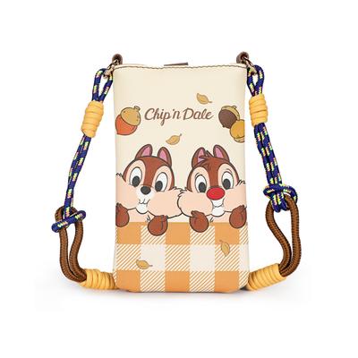 Наш Официально Лицензированный Чехол-Сумка на Плечо для Смартфона Disney, Crossbody, Материал ПВХ с Кошельком-Картхолдером, Женская Сумка, Сумка, Сумка, Ремень, (Чип и Дейл)
