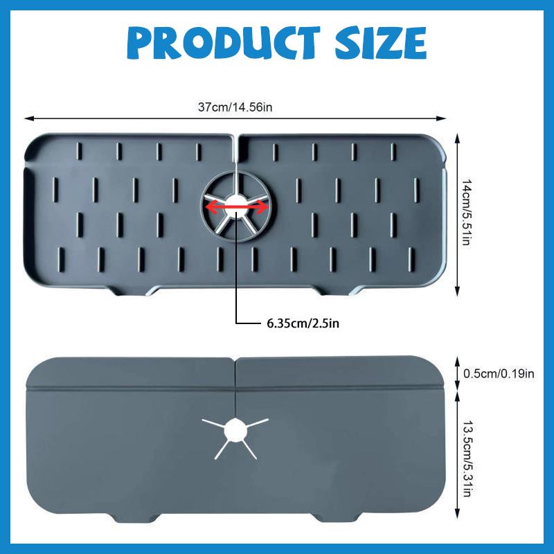 Кухонная раковина силиконовый брызговик водосток водостоп ванная комната защита смеситель водосборник коврик быстросохнущий поднос