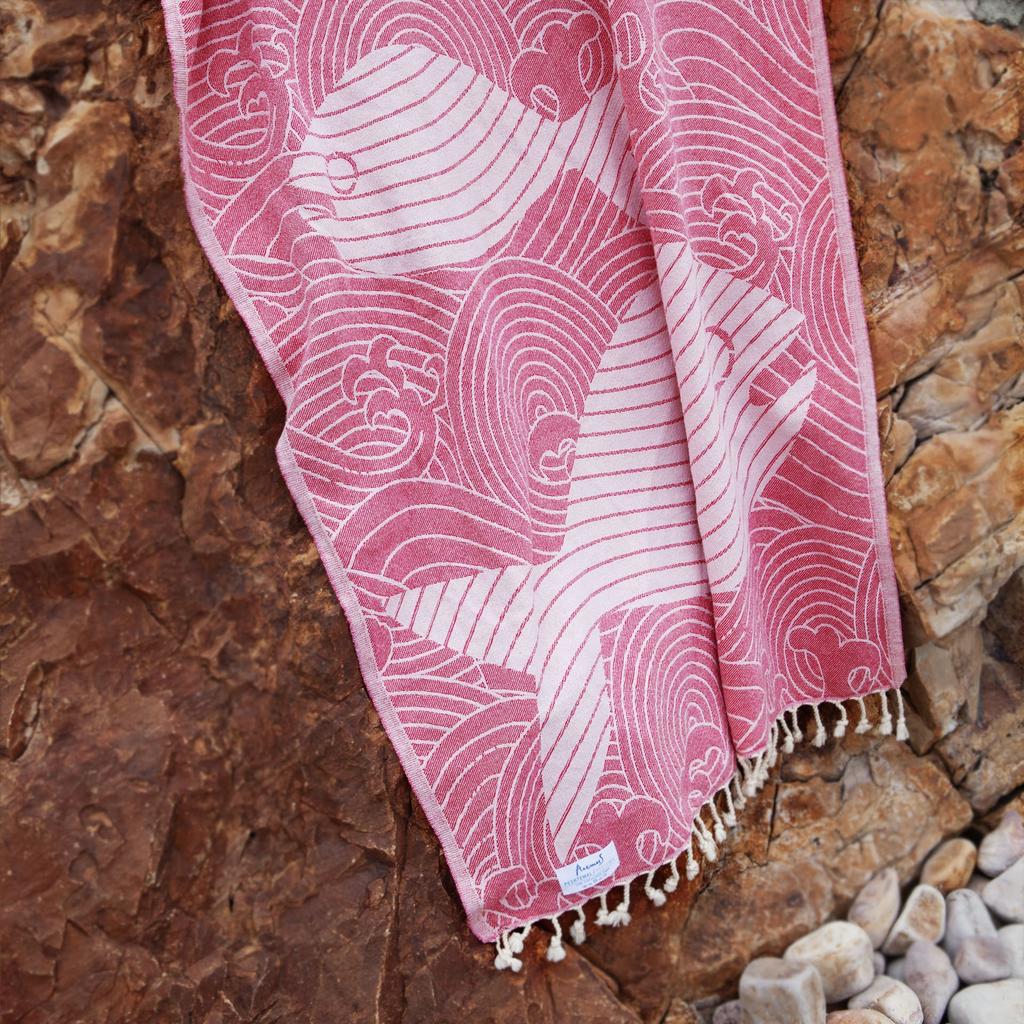 Anemoss Турецкое пляжное полотенце 39 x 70 100% хлопок Extra Large Turkish Peshtemal