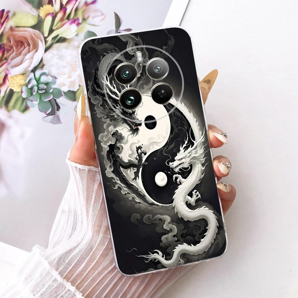 Для Realme 12+ 12X 12 5G Крутой Чехол для Телефона с Рисунком Дракона и Тигра Для Realme12 5G 12 Plus 12X 12Plus Мягкие Силиконовые TPU Чехлы