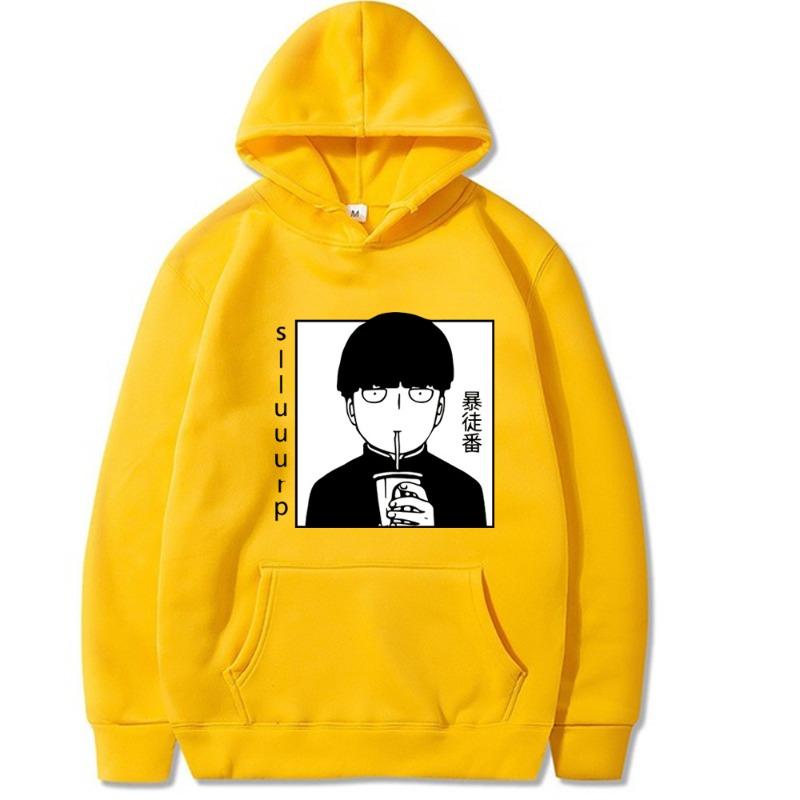 Mob Psycho Японская Анимация Осень Мужская Толстовка Худи Мужская Женская Модный Дизайн Пуловер Мужские Флисовые Худи