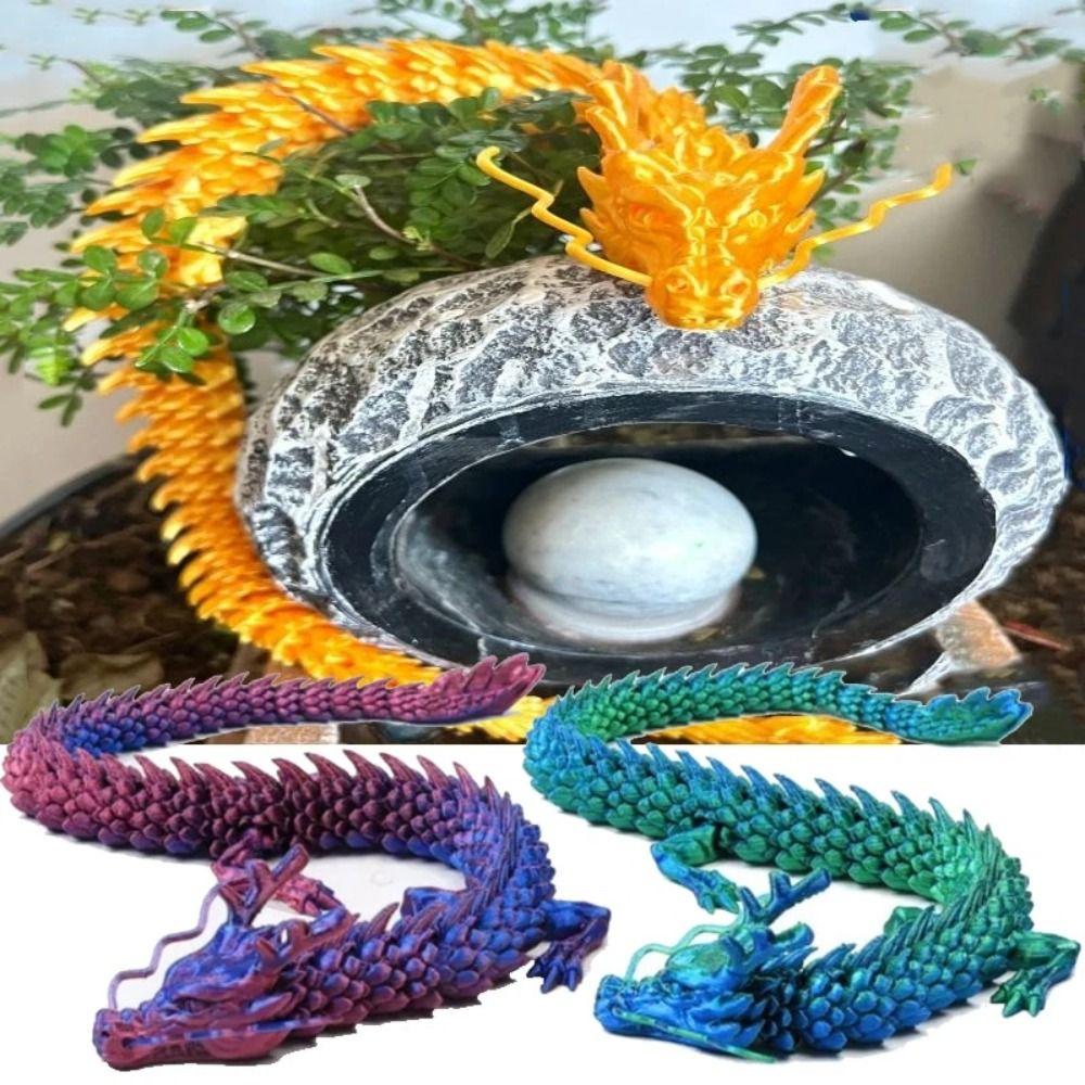 3D Joint Movable Dragon Model Long Dragon Model Creative Chinese Dragon Ornament Fish Tank