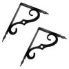 2Pcs Iron Corner Brace Floating Furniture Support Hardware Shelf Brackets  DIY Open Shelving
