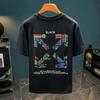 Cotton Short-sleeved T-shirt Summer Round Neck Fashionable Brand Fashionable Casual Loose All-match Fashionable Top