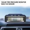 Car Tyre Pressure Monitor Solar TPMS Tire Pressure Monitoring System With 4 External Sensors Tyre Pressure Alarm Temperature Warning Fuel Save