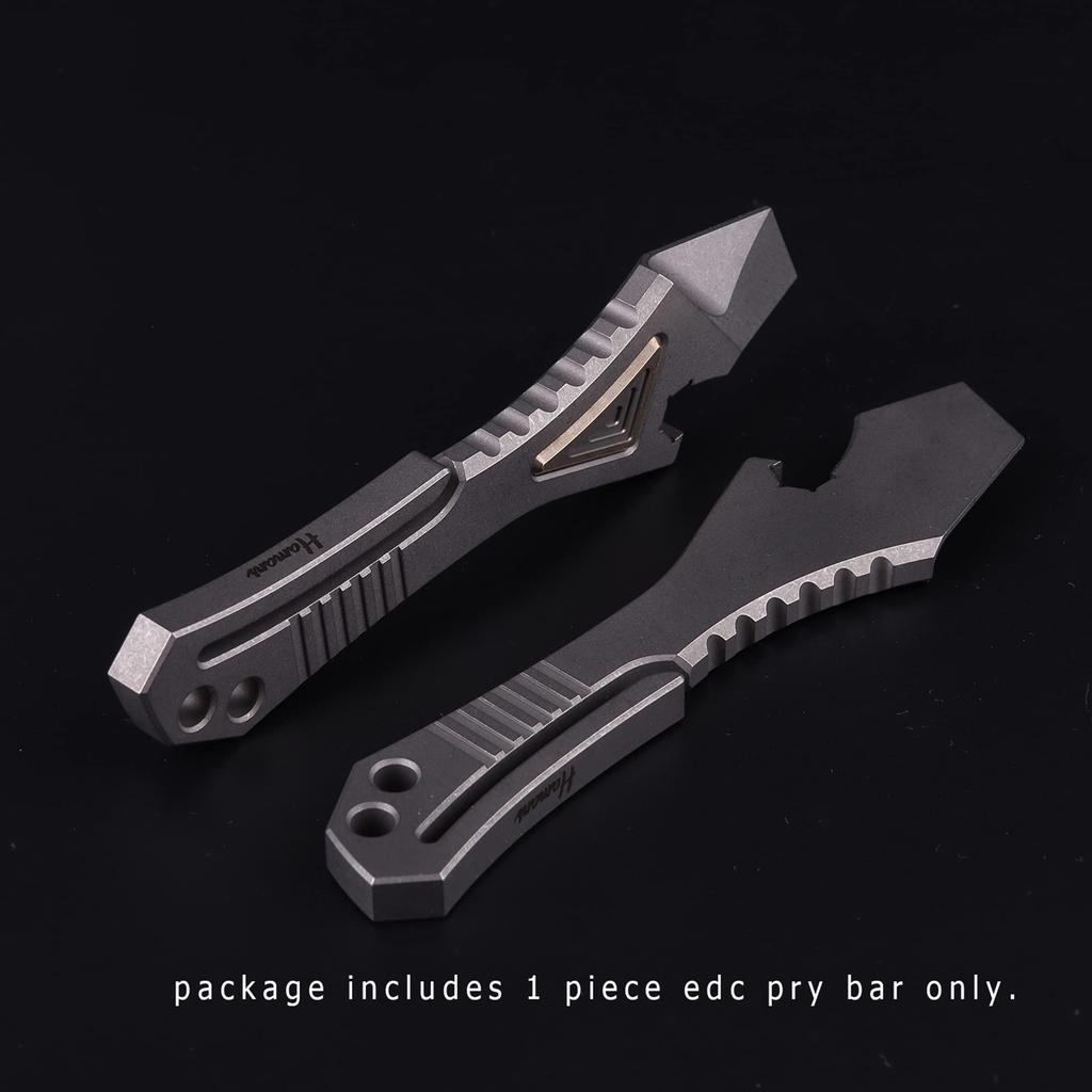 Инструмент Hamans EDC Prybar Титановый лом EDC Карманная открывалка для бутылок Портативный мультитул