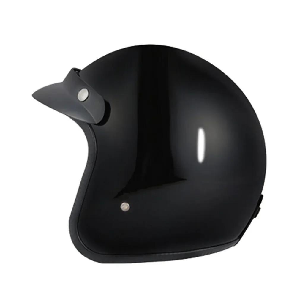 Ретро Открытый 3/4 Мотоциклетный Шлем Мотоциклетный Мото Мотокросс Винтажный каско Кафе Рейсер Мужской Женский Одобрено DOT Casque Capacetes