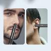 Триммер для волос в ушах и носу для мужчин, перезаряжаемая вращающаяся на 360 градусов электрическая бритва с двумя лезвиями, триммер для волос в носу и бровях, безболезненный и безопасный