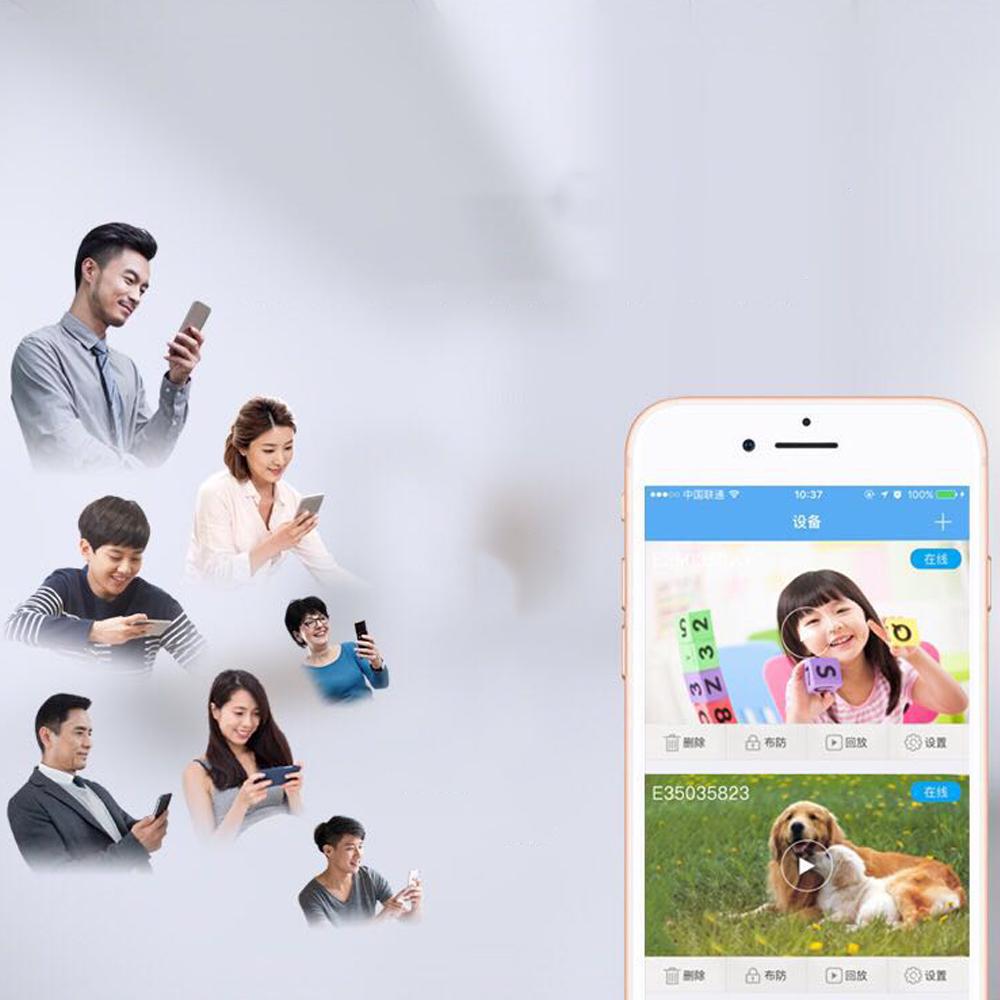 Mini WIFI Camera Outdoor Portable Metal Cameras Light Weight Night Vision 1080P Loop Recording Cam with Holder