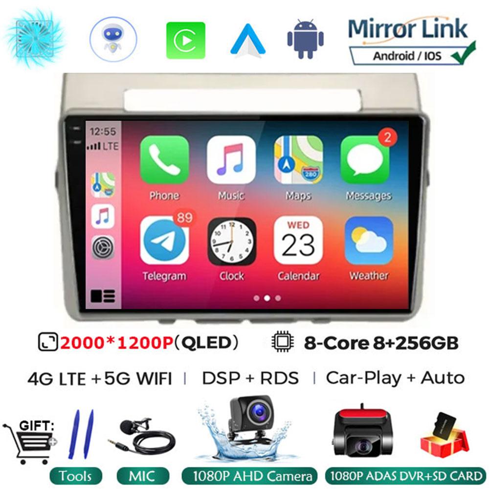 Автомагнитола Android 14 для Toyota Corolla Verso AR10 2004 - 2009 Мультимедийный плеер 2Din Carplay Стерео Головное устройство Аудио Wi-Fi 4G