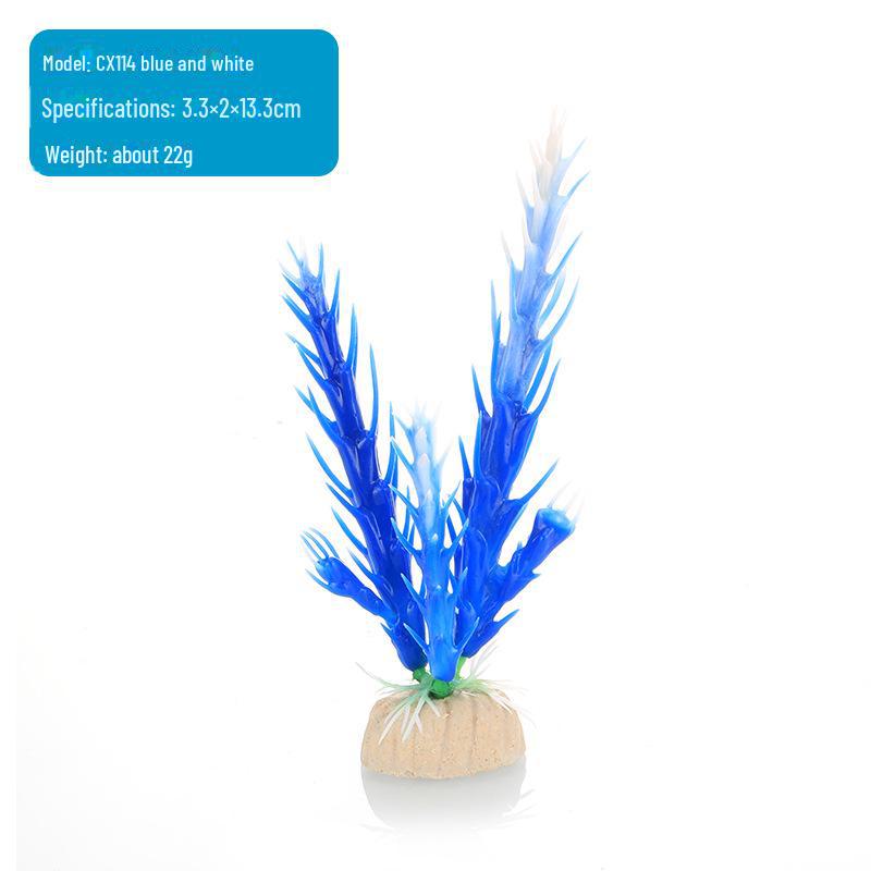 CX Series Fish Tank Decoration: Large Artificial Cactus and Aquarium Plant Simulation