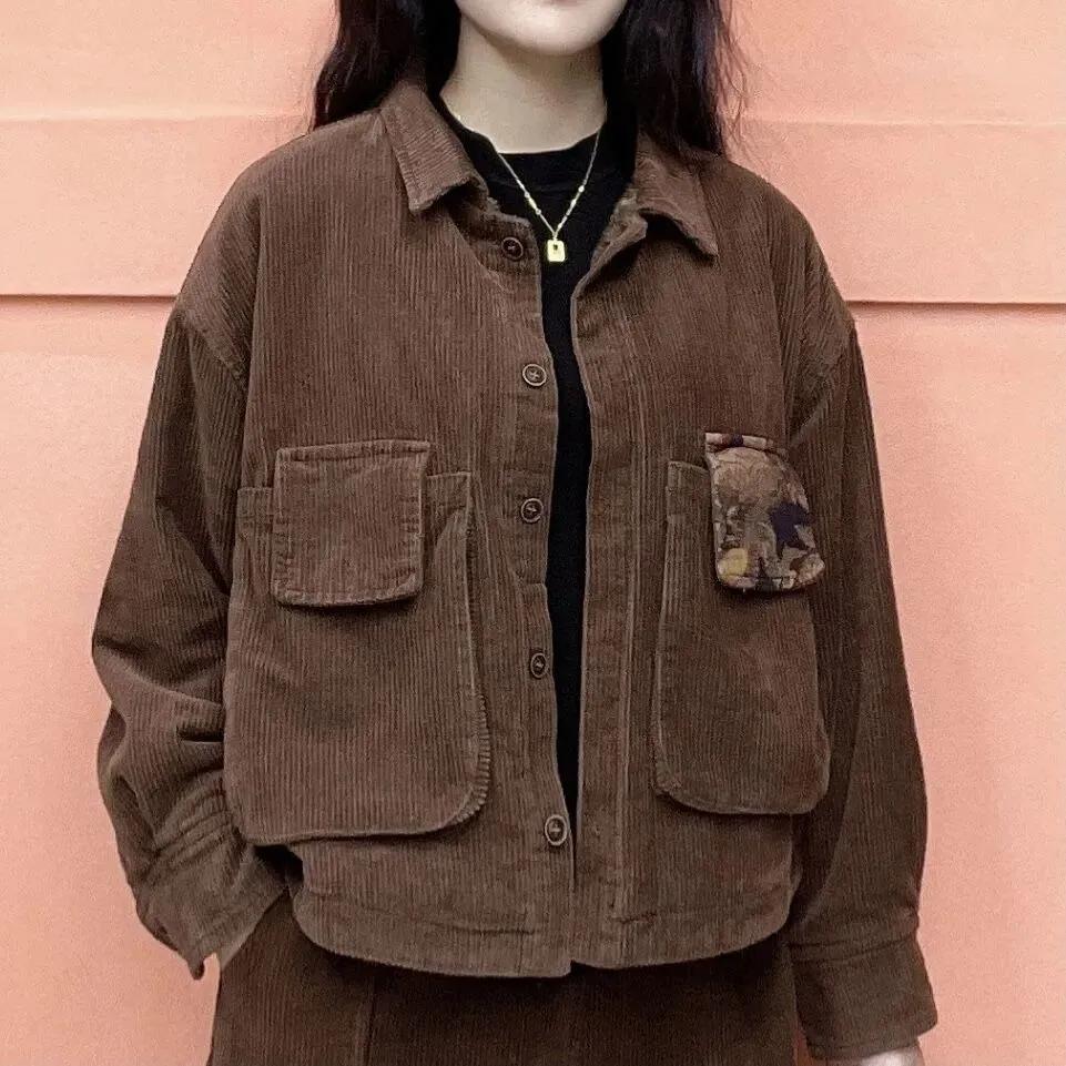 Plus Velvet Thickened Casual Suit Women's Autumn and Winter Fashion Super Thick Warm Short Jacket Harem Pants Two-piece Suit